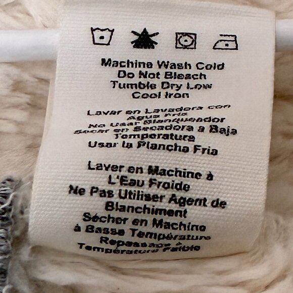 UGG Abriana Cardigan Shawl Open Front Draped Jacket Women’s Small Gray White - Picture 7 of 10